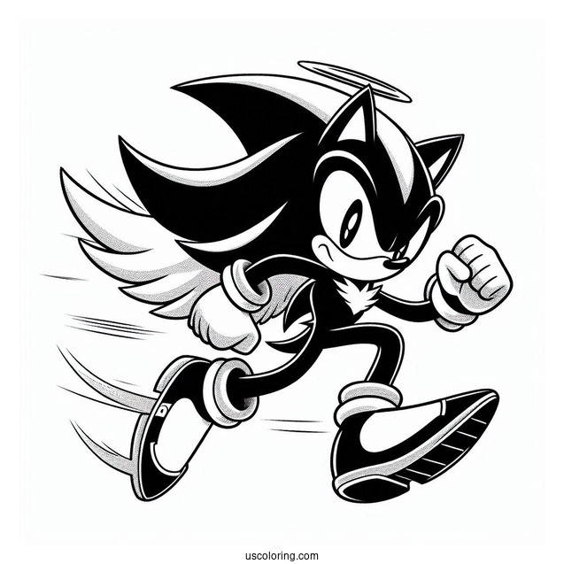 Shadow Coloring Page Running In Angel Island