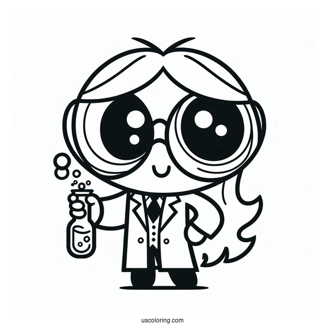 Coloring Page Of Professor Utonium