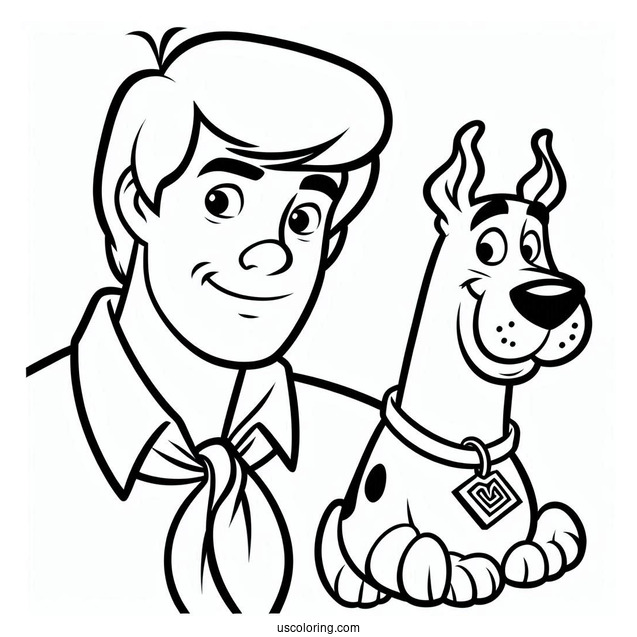 Coloring Page Of Fred From Scooby-Doo