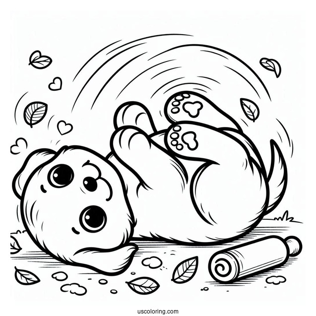 Puppy Rolling On the Floor