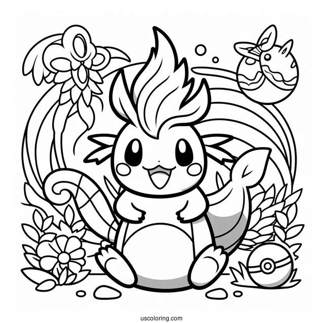 Full Page Pokemon Coloring Page