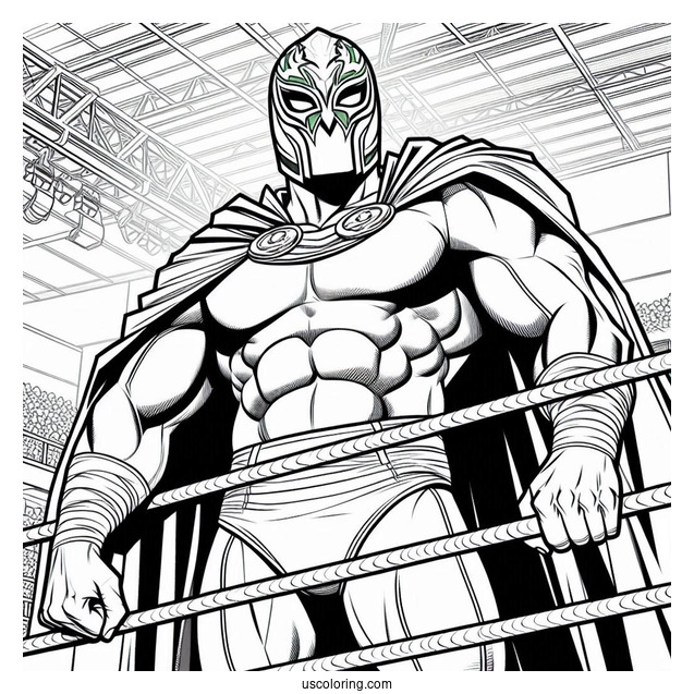 Hulk Coloring Page With Helmet Fighting In A Stadium