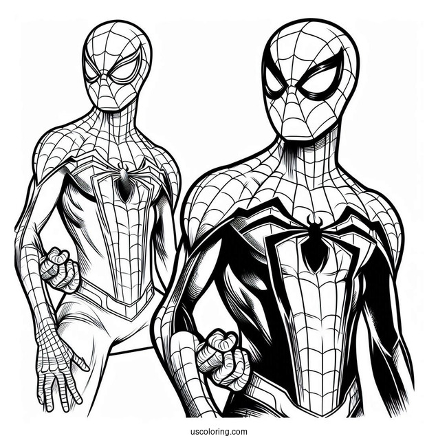 Easy Spider-Man Coloring For Kids