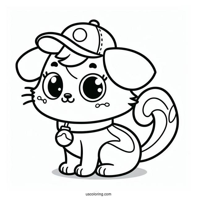 Simple Nickelodeon Coloring Page Of CatDog For Kids