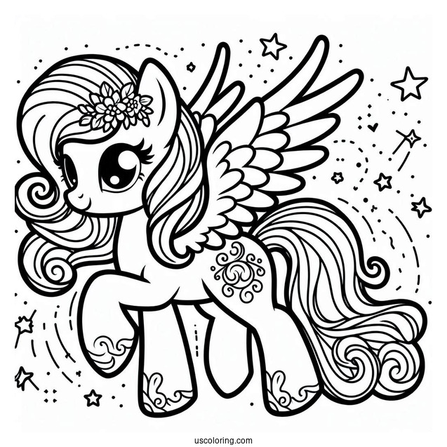 Retro My Little Pony With Wings