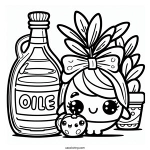Outline Of Olive Oil Shopkins To Color