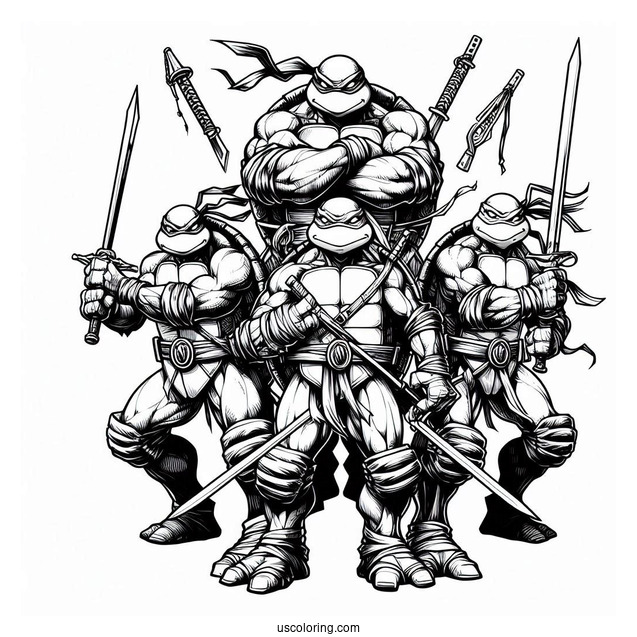 Leonardo, Donatello, Raphael, _ Michaelangelo Ninja Turtles