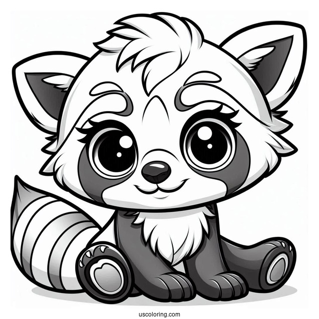 Animal Jam Red Panda To Color