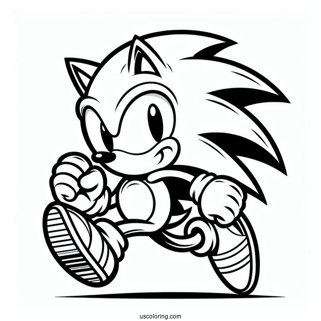 Running Sonic In Video Game