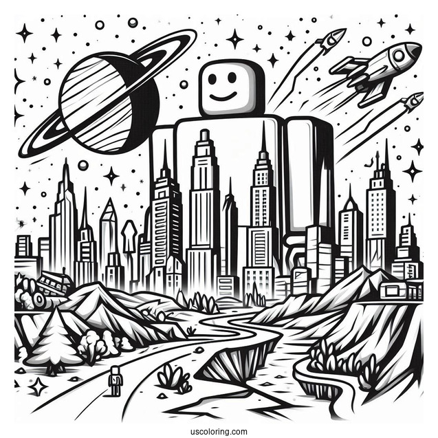 Roblox Universe Coloring Page