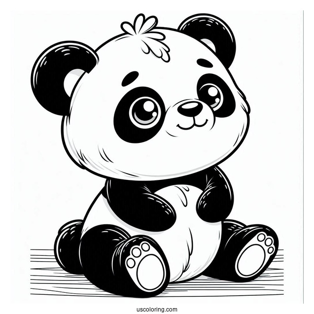 Po The Panda Coloring Page Foe Kids