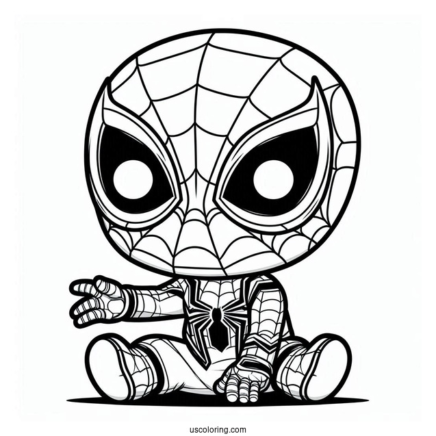 Baby Spider-Man With Iron Spider Armor