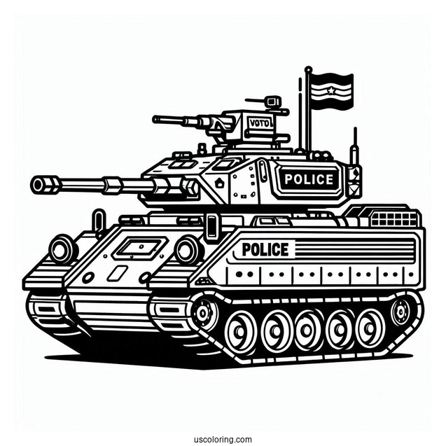 Tampla Police Armored Tank