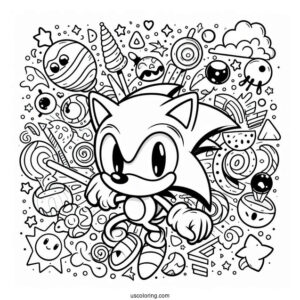 Simple Sonic Exe Coloring Page Bloodied With Torn Gloves