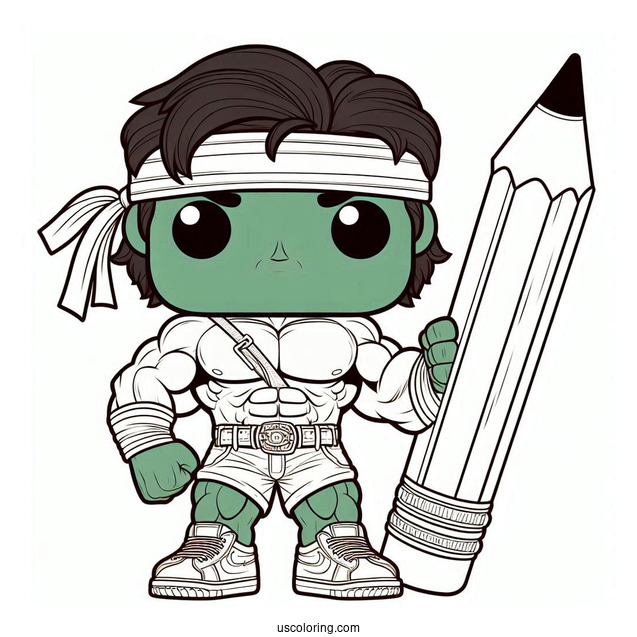 Funko Pop Hulk Coloring Page