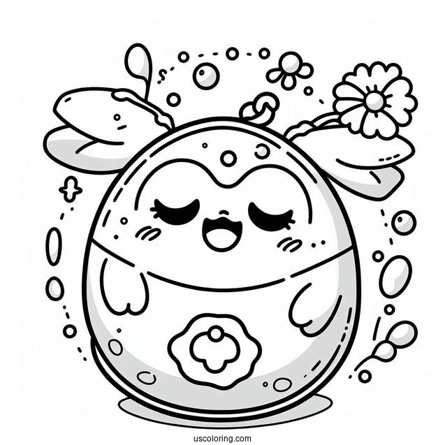 Raising Tamagotchi Coloring Pages Pets For Kids