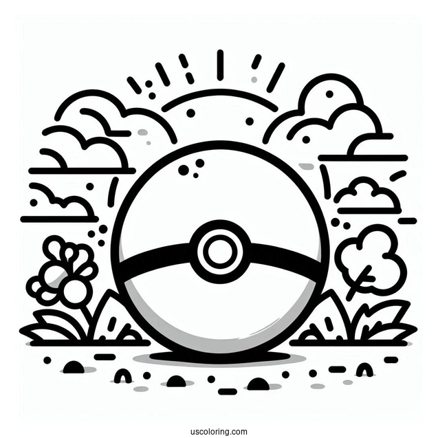 Simple To Color Pokemon Ball