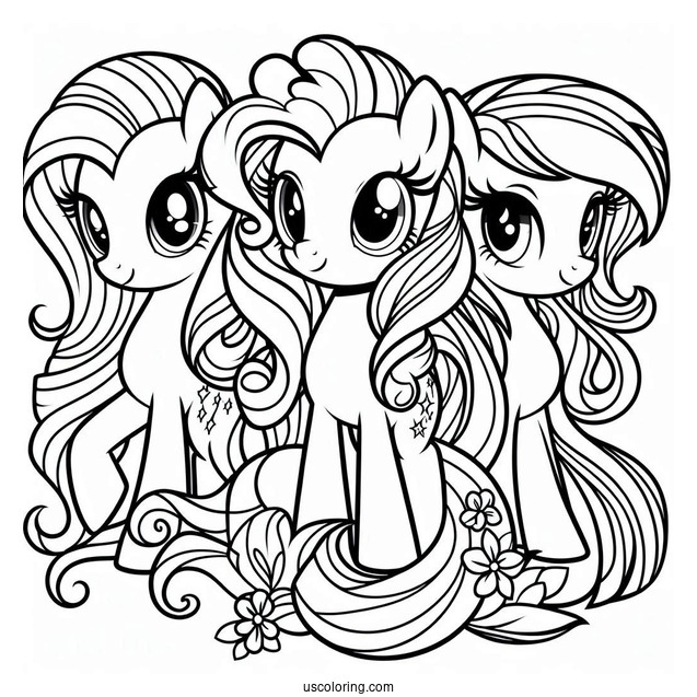 Equestria Girls Pinkie Pie, Twilight Sparkle, and Rainbow Dash