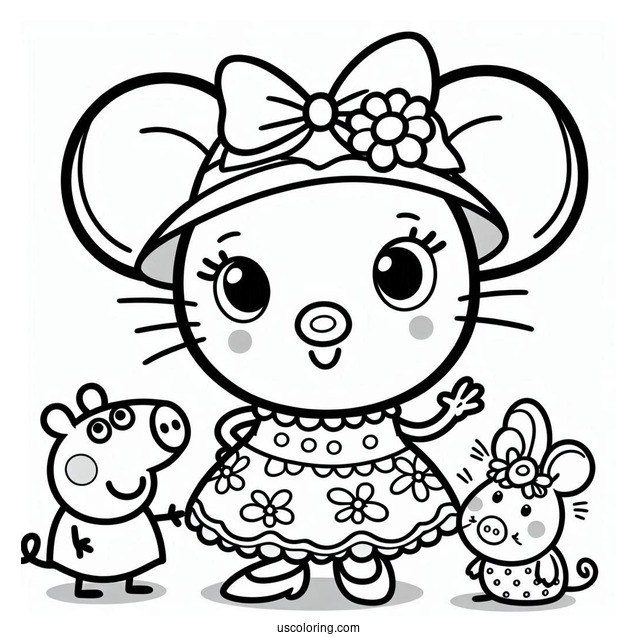 Mandy The Mouse Coloring Page