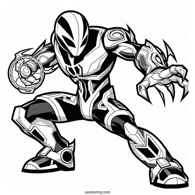 Ben 10 Coloring Page Of Ultimate Echo Echo Alien Form