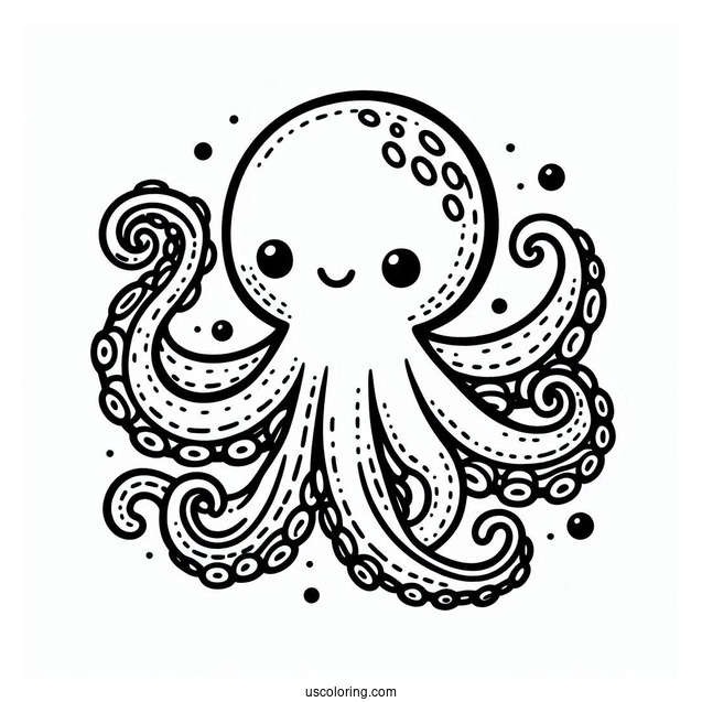 O Is For Octopus Coloring Page