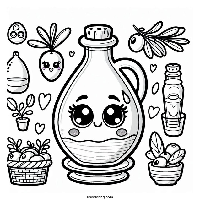 Outline Of Olive Oil Shopkins To Color