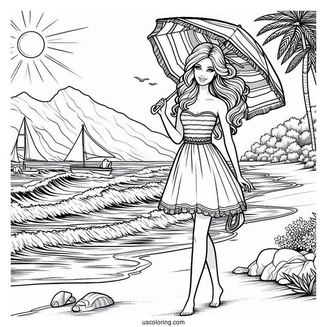 Barbie At The Beach