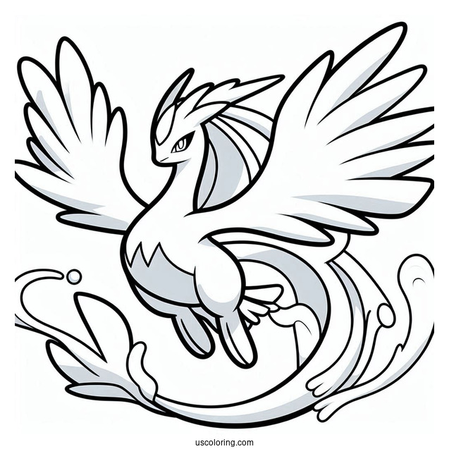 Lugia Legendary Pokemon To Color