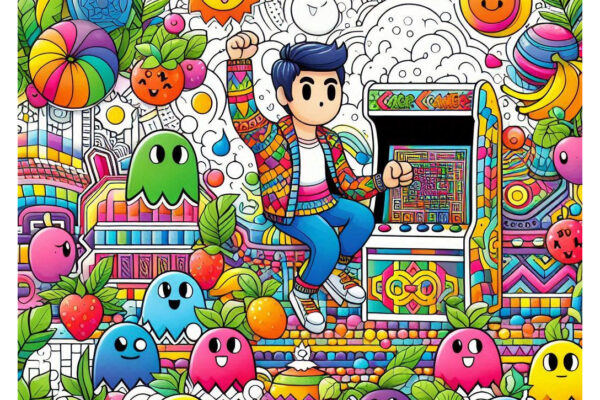 Pac-Man Coloring Pages Featured Image