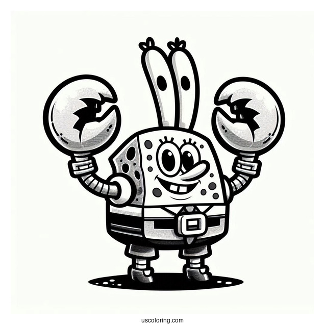 SpongeBob Coloring Page Of Barnacle Boy