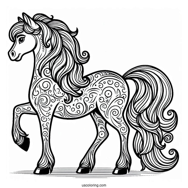 Maximus Horse Coloring Page