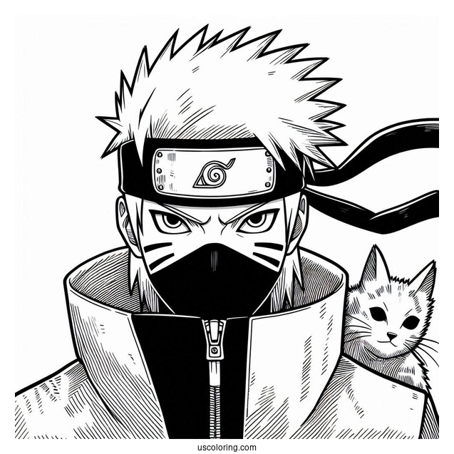 Seventh Hokage Naruto Coloring Page For Kids