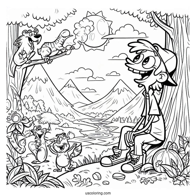 Nickelodeon Coloring Page Of The Wild Thornberrys
