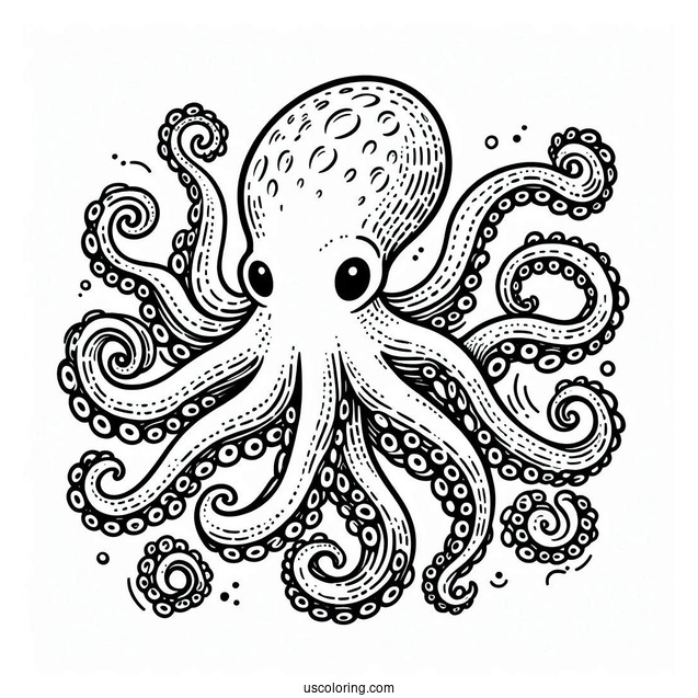 Macroctopus Coloring Page