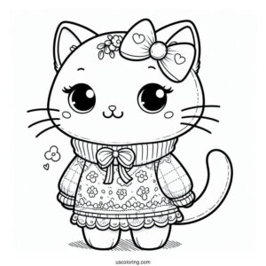 Cat With Clothes Standing Up
