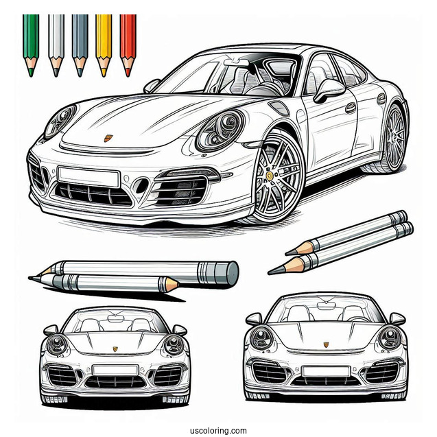 Coloring Page Of Porsche Panamera