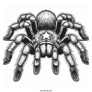 Texas Brown Tarantula Coloring Sheet