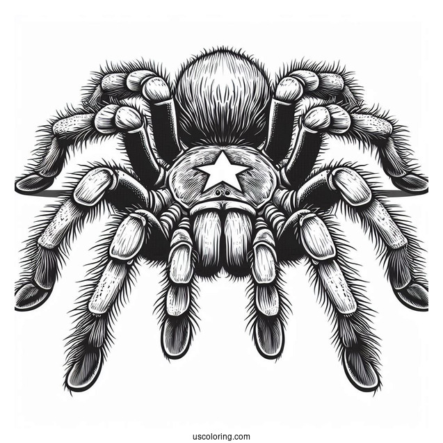 Texas Brown Tarantula Coloring Sheet