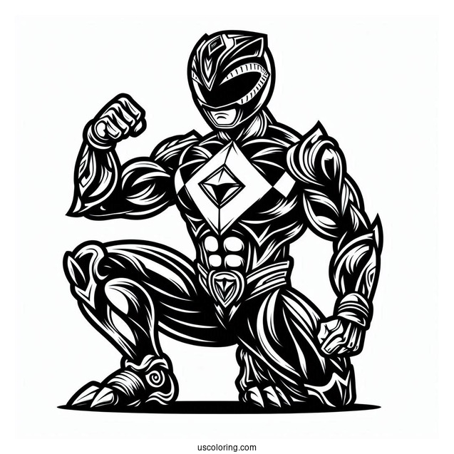 Power Rangers Beast Morphers Coloring In