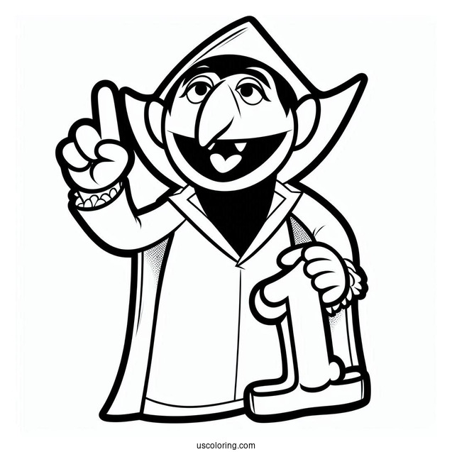 Count Von Count Holding Number One