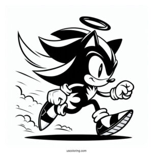Shadow Coloring Page Running In Angel Island