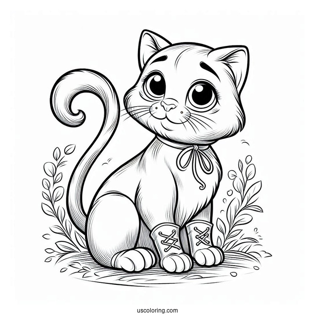 Puss In Boots Coloring Page