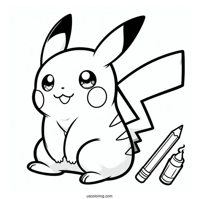 Pokemon With Pikachu To Color