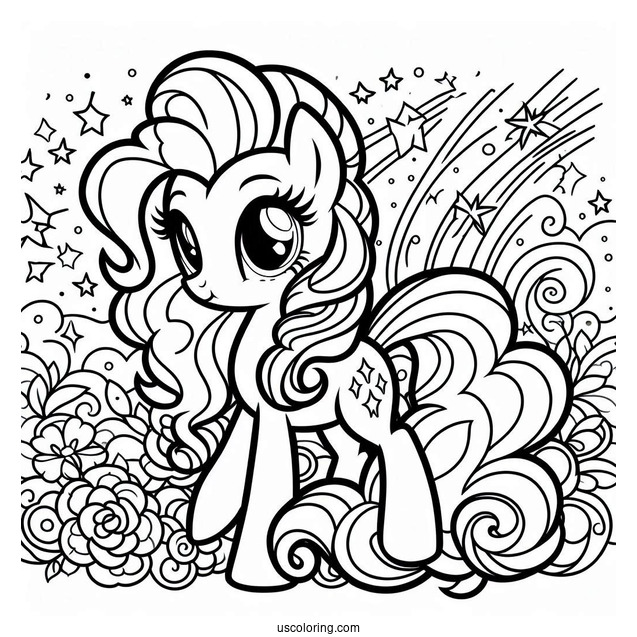 Equestria Girls Pinkie Pie Coloring Page With Pony Pinkie Pie