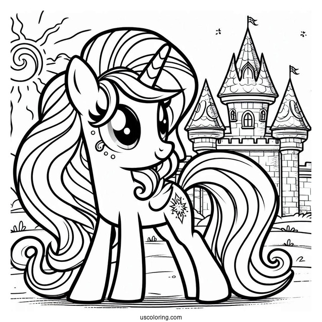 Sunny Starscout and My Little Pony Friends with Castle