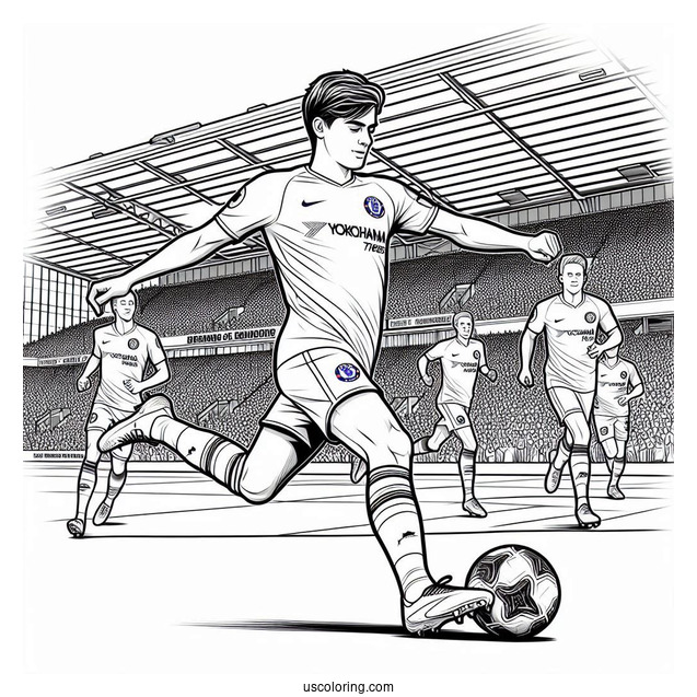 Premier League Soccer Player To Color