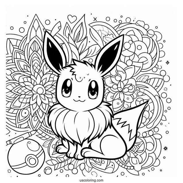 Simple Eevee Mandala