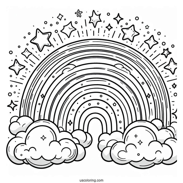 Radiant Rainbow To Color