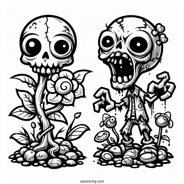 Evil Zombies To Color