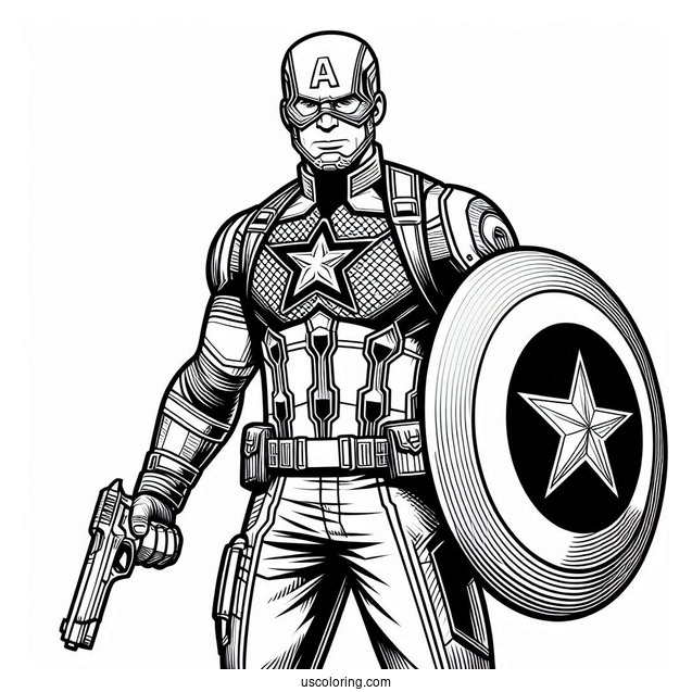 Captain America With Avengers